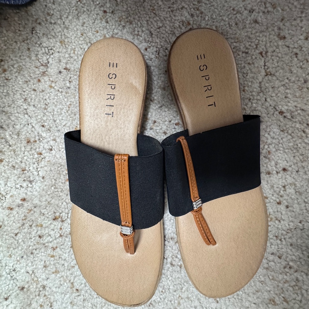 Esprit Black and Brown Women's Sandals